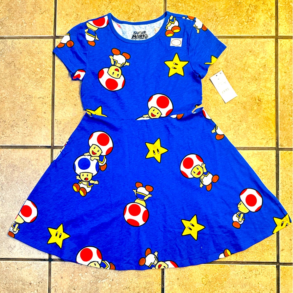 NWT Girls Super Marion Bros dress - Picture 2 of 6